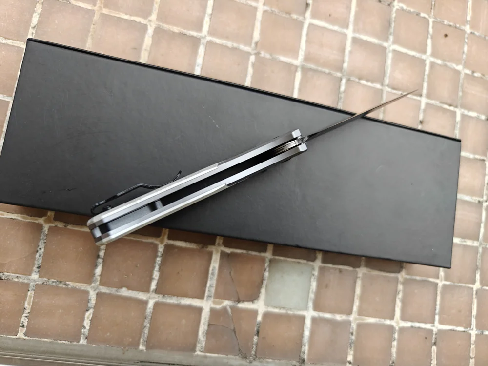 JUFULE 535 كيث Bugout مقبض ألمونيوم الكرات علامة M390 جيب EDC أداة التخييم الصيد الأسماك التكتيكية للطي شفرة سكين #4