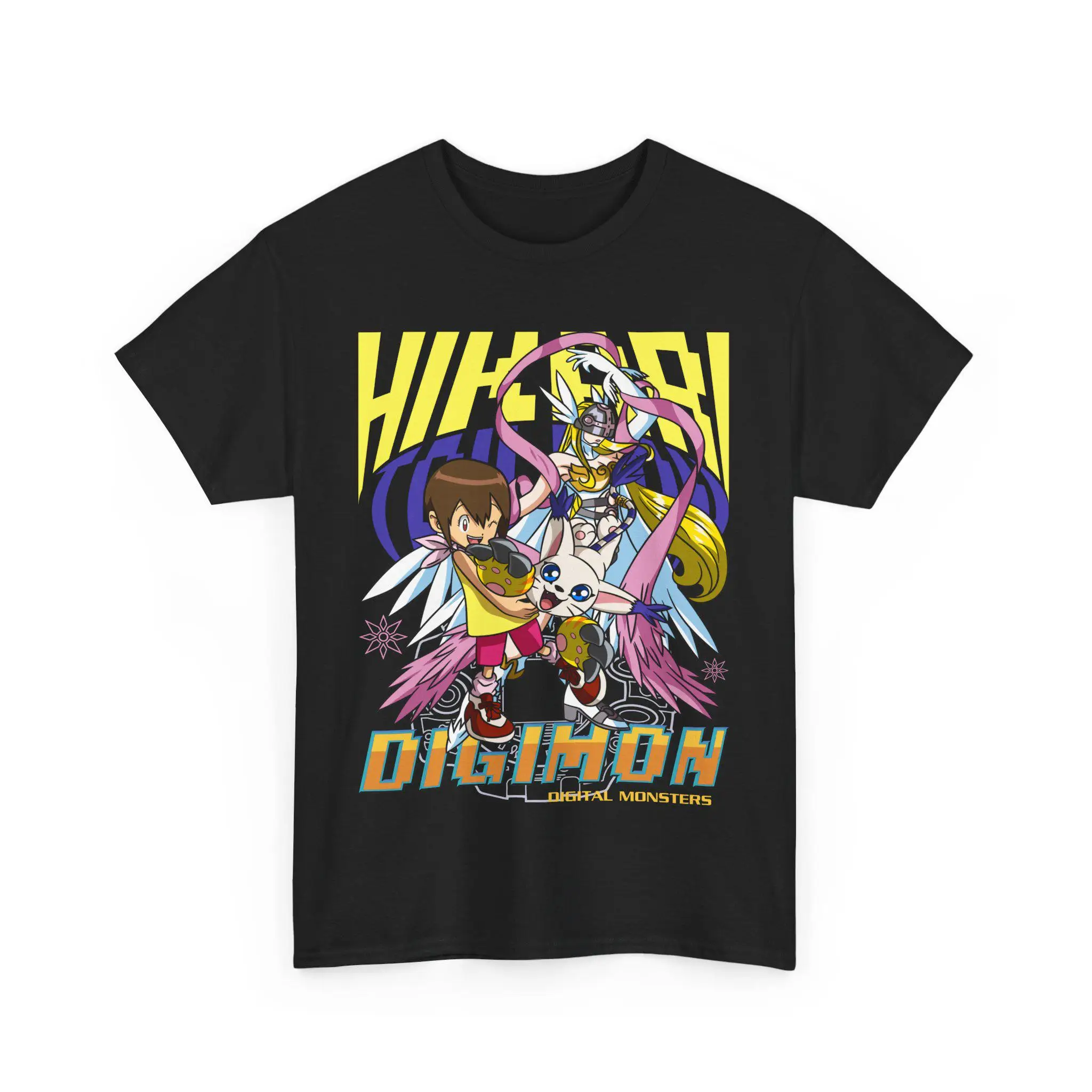 Camiseta de anime Omnimon y Guilmon Digimon Adventure, camiseta informal de manga corta holgada de algodón de verano para hombres y mujeres