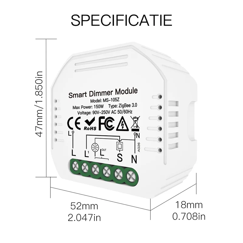 

Модуль переключателя штор FORW-Smart Zigbee, одностороннее затемнение, дистанционное управление приложением, голосовое управление для Alexa Google Home