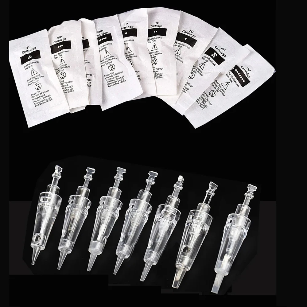 

10/30/50/100pcs Bayonet Types Tattoo Eyebrow Cartridges Professional Micro Needle Permanent Makeup Needles