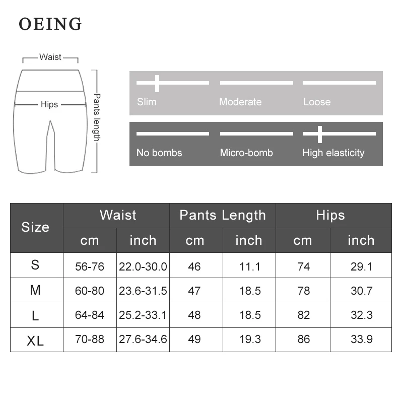 OEING Women Gym Shorts High Waist Lifting Push Up Tight Sports Cycling Leggings Phone Pocket Jogging Running Fitness Yoga Shorts