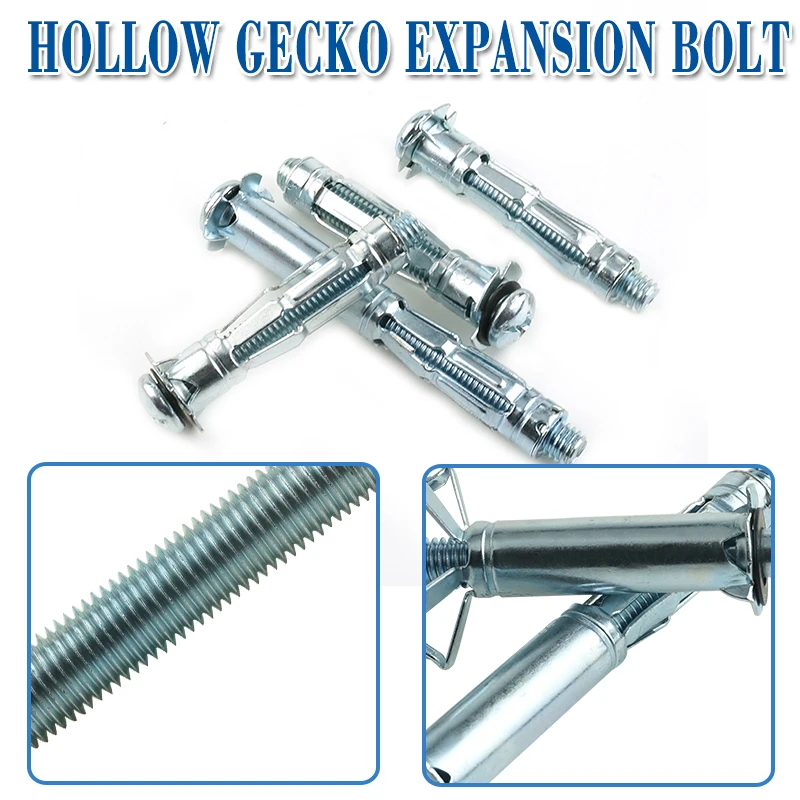 

M4 M5 M6 M8 Metal Screw Hollow Wall Anchors Metal Cavity Plasterboard Plug Fixing Screw Expansion Bolt Fix Screw High Quality