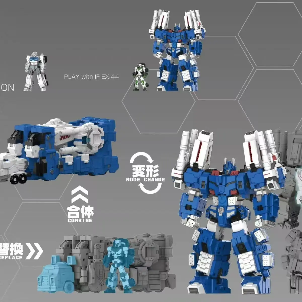 Auf Lager Republish Transformation Iron Factory IF EX-44 EX44 Ultra Magnus City Commander Actionfigur Modell Spielzeug Weihnachtsgeschenk