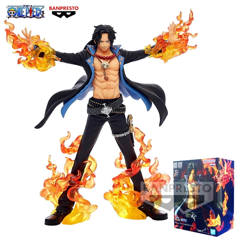 

New in Stock Bandai Original Banpresto Anime One Piece DXF SPECIAL Portgas·D· Ace Action Figures 18cm Collectible Model Toys