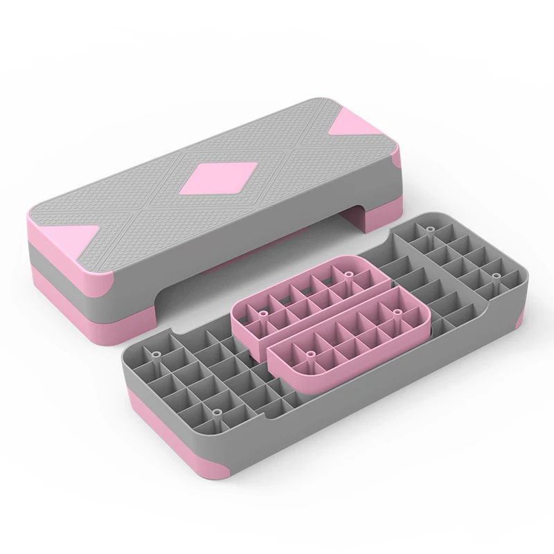 

New Non-skip Aerobic Exercise Mini Stepper Board Step Aerobics Step Fitness Gym Home Equipment Adjustable Sport Pedal Platform