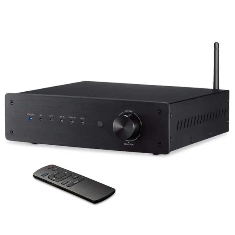 4.1 Channel Mini HiFi Class D Bluetooth Integrated Audio Amplifier 50W X 4 for Home Passive Speakers and ed Subwoofer