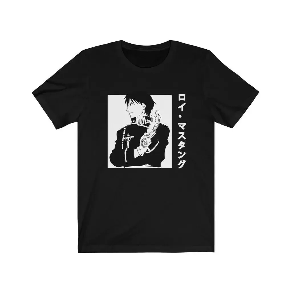 Camisa Fullmetal Alchemist, Camisa Roy Mustang, Anime Alchemist Brotherhood,