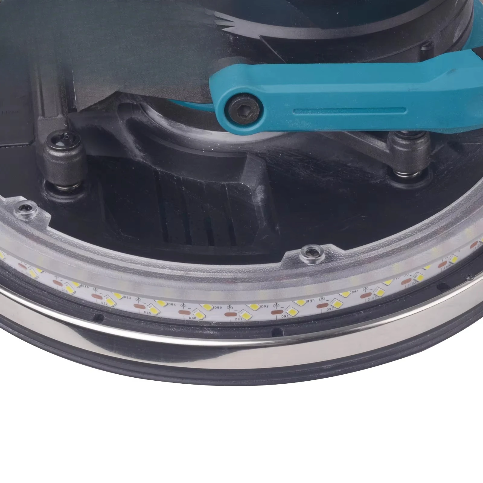 220V Handheld Electric Brushless Drywall Grinder with Vacuum LED Light Putty Polished Dustless Wall