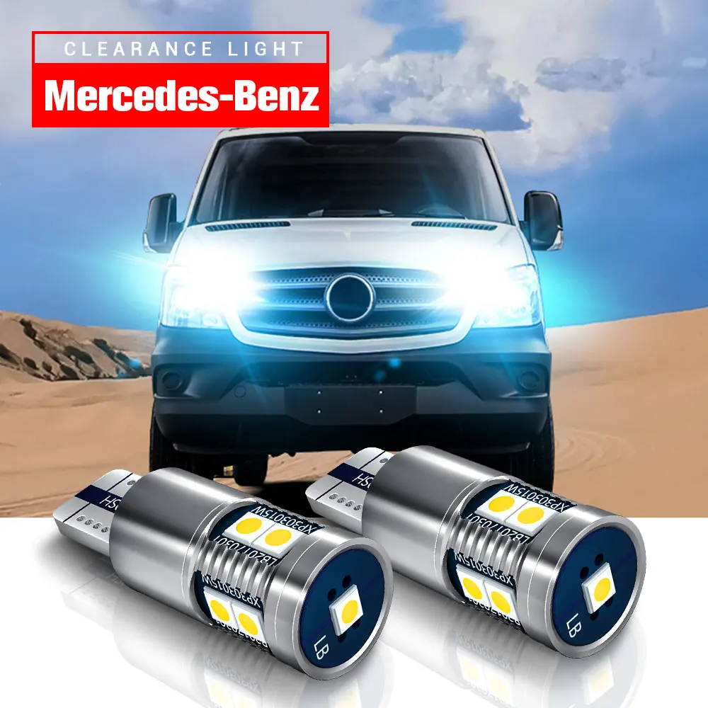 

2pcs LED Parking Light W5W T10 Canbus For Mercedes Benz R171 R172 R199 Sprinter B901 B902 B907 B903 B904 B905 Vito W638