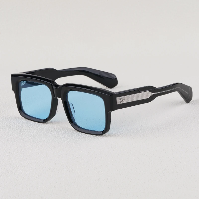 

JMM Hemmings Classical Acetate Square Sunglasses Handmade in Japan Luxury Retro Optical Prescription UV400 Outdoor Eyeglasses