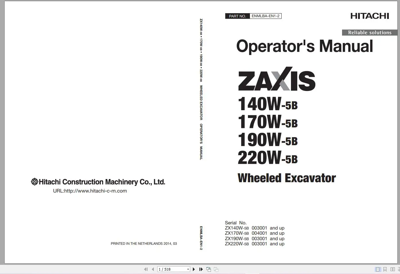 

Hitachi Wheeled Excavator 4.99 GB Updated 2022 Workshop Manual, Technical Manual and Circuit Diagram PDF DVD