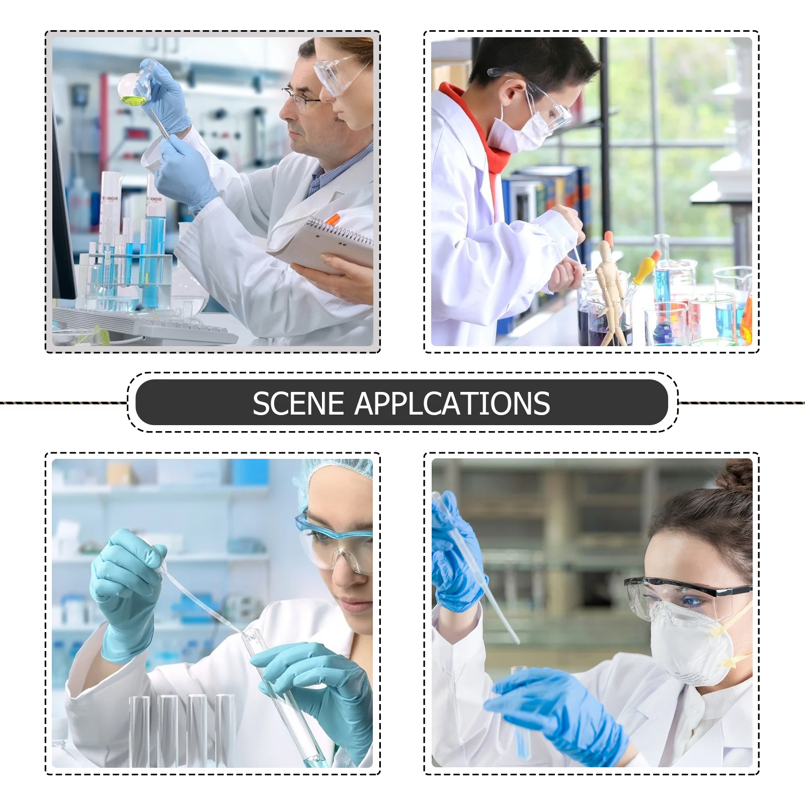 

2Pcs Long Neck Funnel Glass Transparent Filling Funnel for Essential Oils Extracts Transfer Scientific Experiment Lab Use