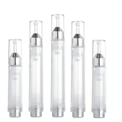 3Pcs 5/10/15ml Empty DIY Airless Syringe High Grade Pump Eye cream Essential Oil Bottle Refillable Travel Press Container