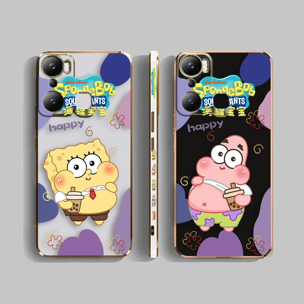 

S-Spongebob S-Squarepants Patrick Star Cover Smooth E-TPU Case Infinix TECNO POP 6 7 8 10 20 GO 20C CAMON 17 18 19 20 2 4 5 Case