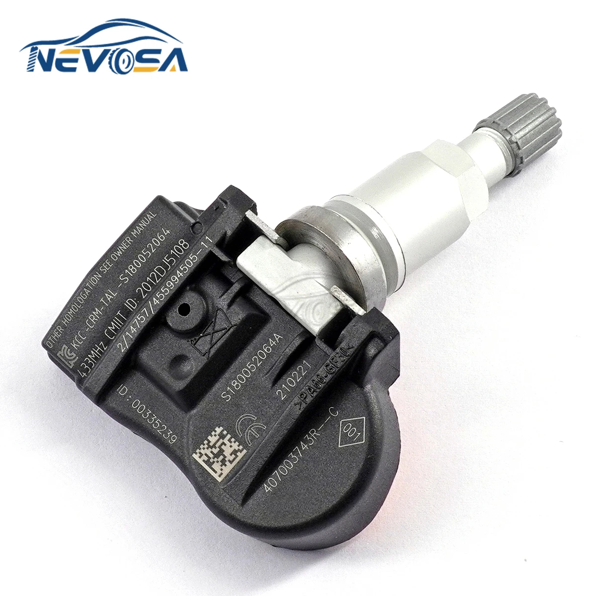 NEVOSA Tire Pressure Monitor Sensor TPMS For Renault Fluence Laguna Latitude Megane Scenic Zoe S18005204 40700-3743R 433MHZ