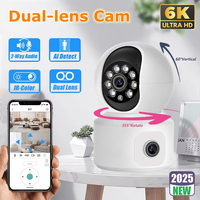 1080P WiFi IP Camera Dual Lens Baby Monitor Color Night Vision Human Automatic Tracking Video Smart Home Surveillance Camera