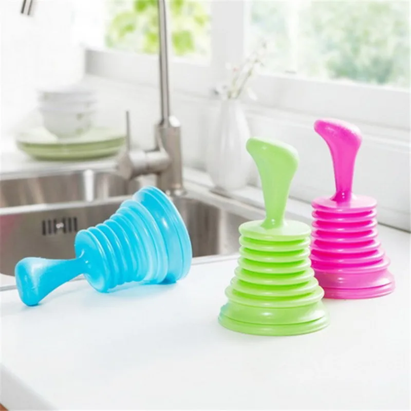 Sink Pipeline Dredger Kitchen Toilet Drain Plungers Bath Sink Power Pipe Dredging Tool Suction Cup Plug Toilet Bathroom Tools