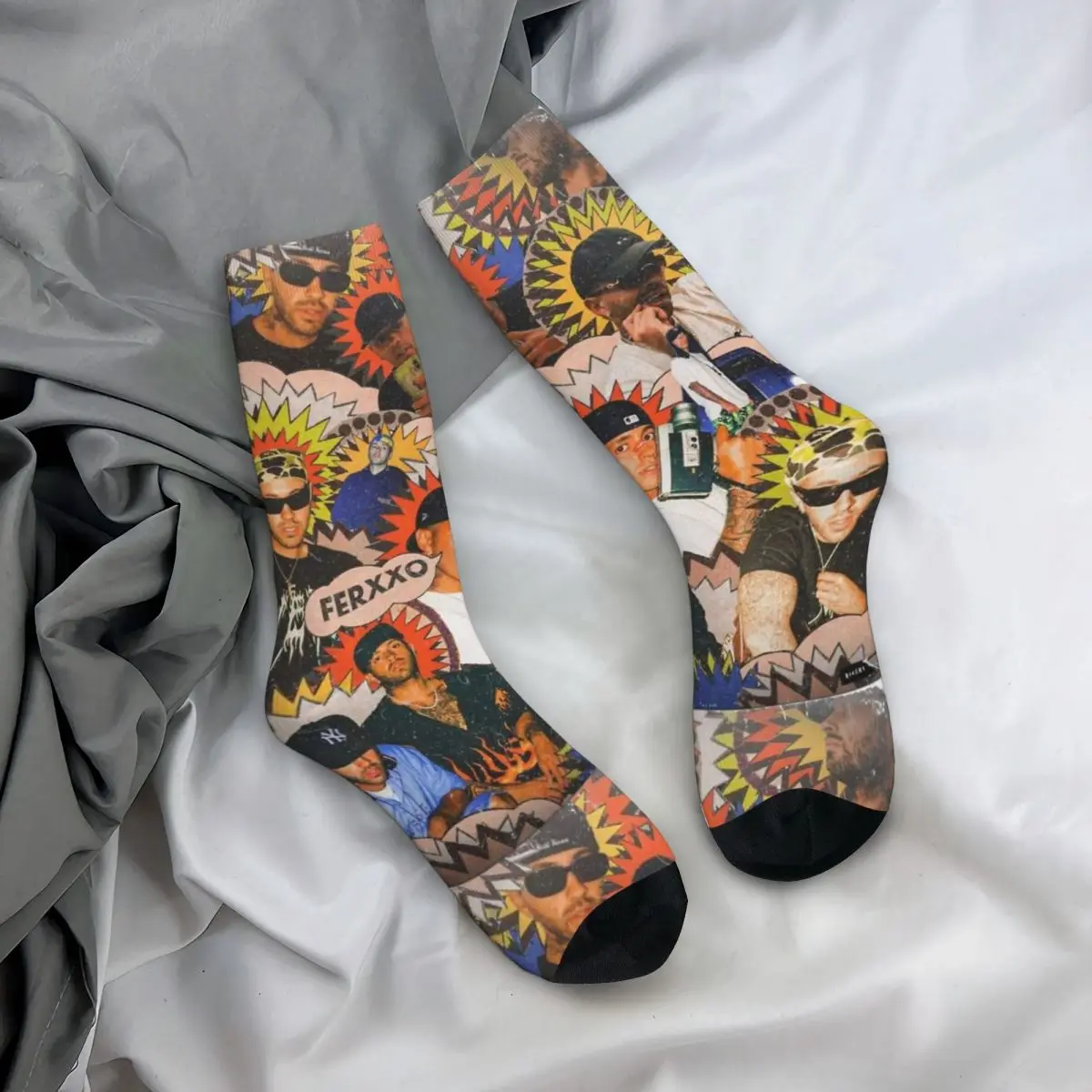 Fashion Unisex Retro Ferxxo Feid Socks Unique Accessories Print Socks Soft Best Gift Idea