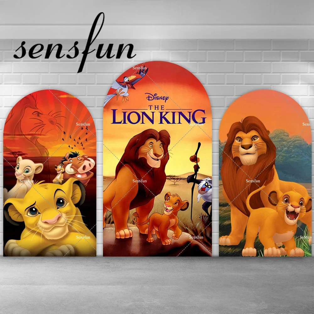 

Lion King Arch Backdrop Cover Chiara Sunset Wall Party Decoration Boys Baby Shower 1st Birthday Party Background Arched Banner