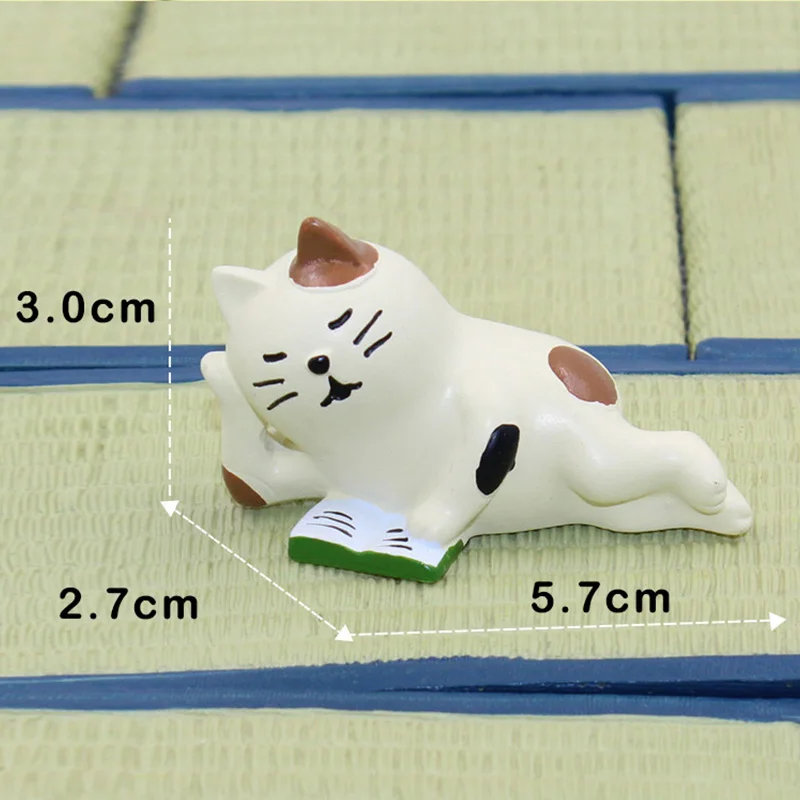 Sleeping Decole Cat Pig Panda Frog Miniature Figurine Craft Home decoration fairy garden animal statue Toy Figurine