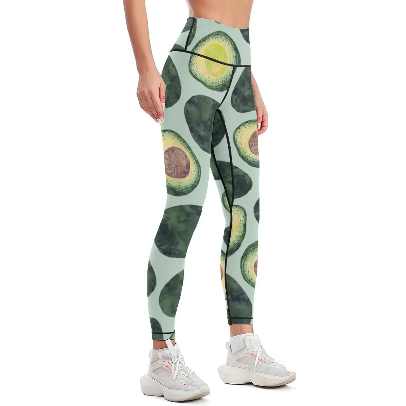 Avocado Addict Leggings legging pants raises butt Women's pants sporty woman gym legging gym Womens Leggings