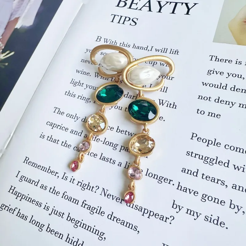 Fashion Jewelry High-End Exaggerated Long Pendant Earrings for Women, Party Gifts Jewelry Studs