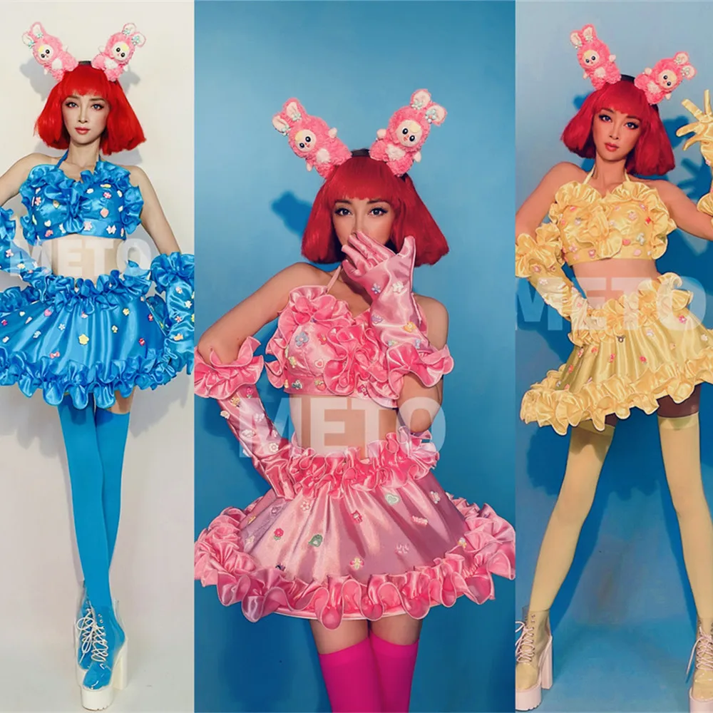 ชุดแฟนซีเซ็กซี่น่ารักสำหรับงานปาร์ตี้กลางคืน เทศกาล งานเรฟ ชุดนักเต้นหญิง ชุดแสดงบนเวที ชุดสำหรับสวนสนุก ชุดสำหรับวันหยุด ชุดสำหรับงานปาร์ตี้