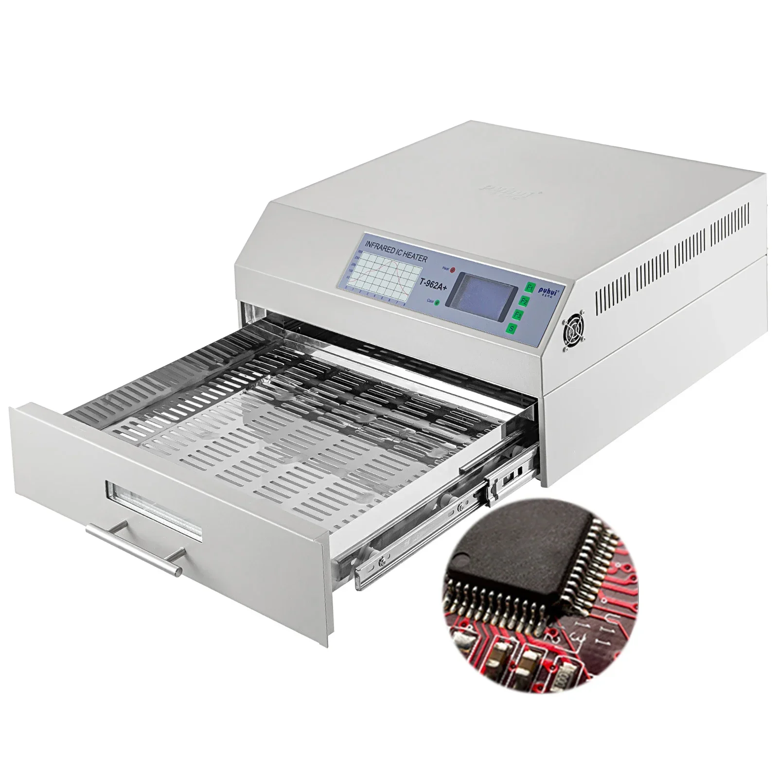 Small Solder Paste Reflow Oven T-962A+ Lead-free BGA Smt Desktop Infrared Reflow Oven for Pcb Soldering