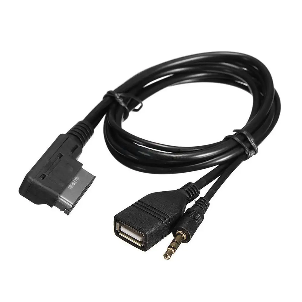 3.5mm AUX Audio Cable Music MDI AMI MMI Interface USB+Charger for Audi A6L A8L Q7 A3 A4L A5 A1 S5 Q5 Need For AMI Interface