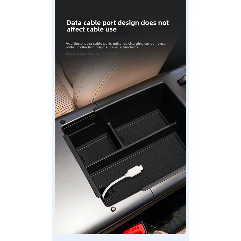 Armrest Organizer Center Console Box Waterproof Lining Partitioned Compartment Anti-slip PVC Pads For Song PRO DM-i 2026