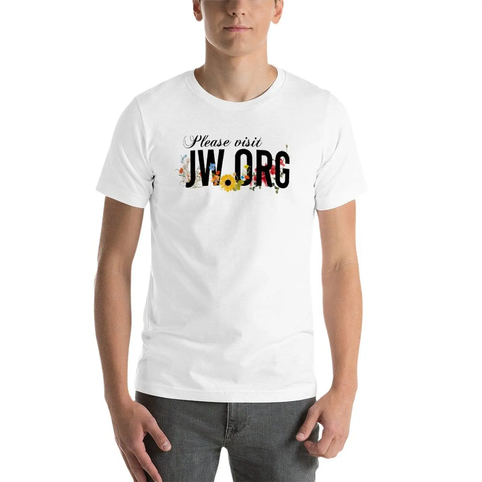 Nowy proszę odwiedzić t-shirt JW.ORG t-shirt krótki plus size t-shirty męskie z grafiką