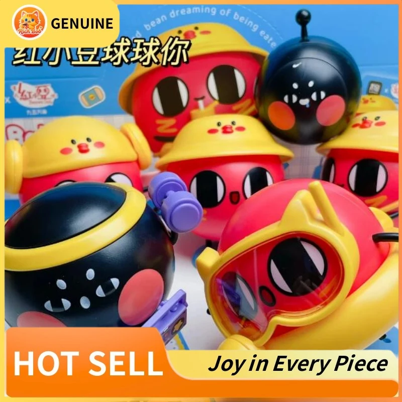 

Genuine Red Adzuki Bean Ball You Doll Blind Box Boy Puzzle Assembled Building Blocks Children Assembled Mystery Toy Girl Gifts