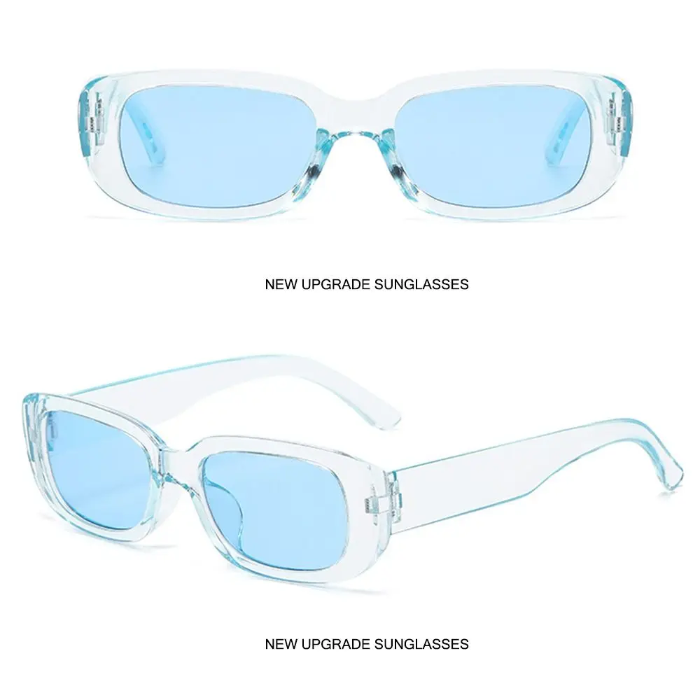 Fashion Narrow Square Frame Y2K Sun Glasses Candy Color  display picture 2