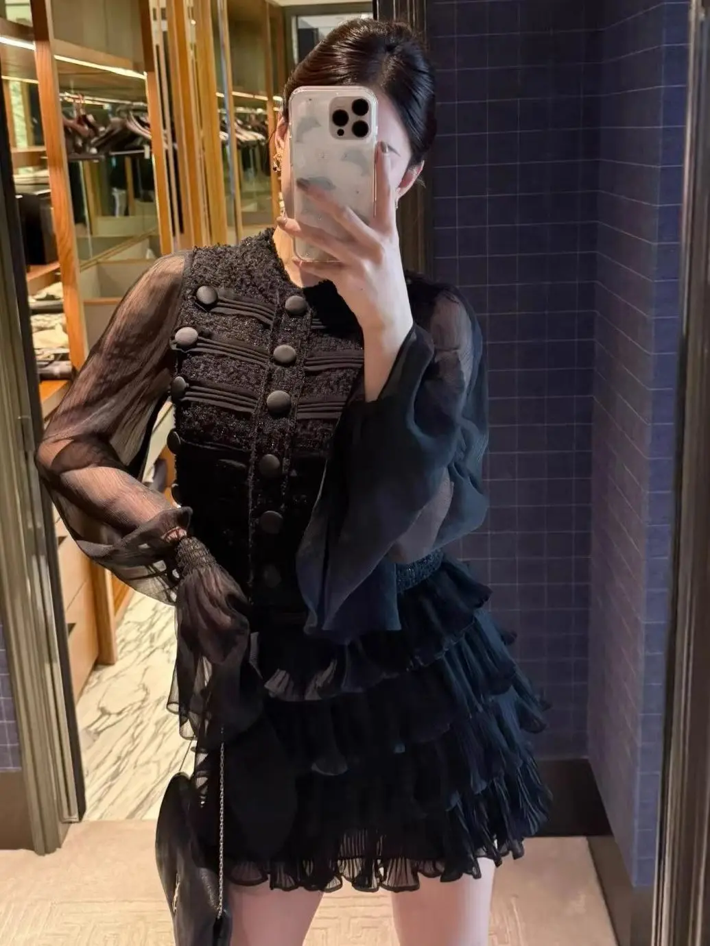 

Комплект: кардиган с длинными рукавами и пышная юбка с высокой талией, женский повседневный комплект из полиэстера