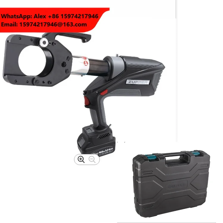 Cordless ZUPPER EB-85 Brushless Motor Hydraulic Battery Powered 18V 60KN Cable Cutter 85mm Cu/Al Armoured Cable