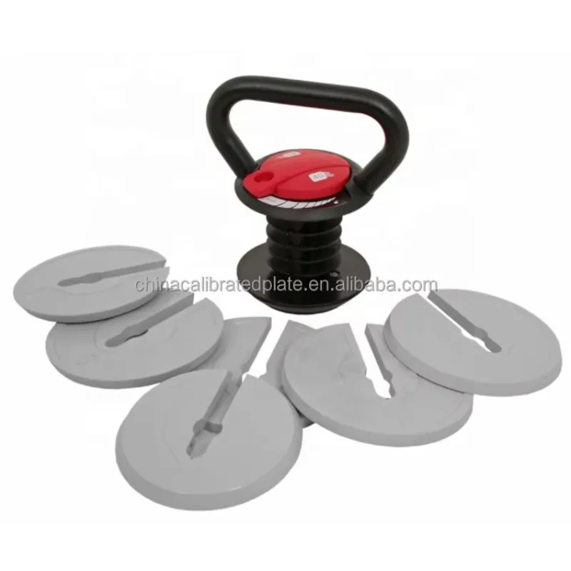 Pesa Rusa Ajustable de Venta Caliente para Entrenamiento de Levantamiento de Pesas, Juego de Pesas Rusas Ajustables de 10LB-40LB