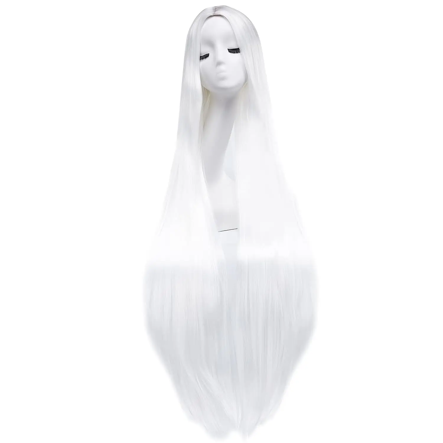 

Synthetic Wig for Women 40 Inch /100 cm Straight Long Wig Part in the Middle Anime Costume Great for Party Cosplay
