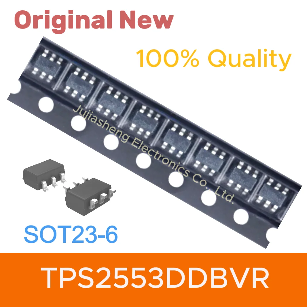 10pcs TPS2553DDBVR TPS2553 SOT23-6 15JL  New original  Power Switch Load Driver IC Electronic Component  integrated circuit