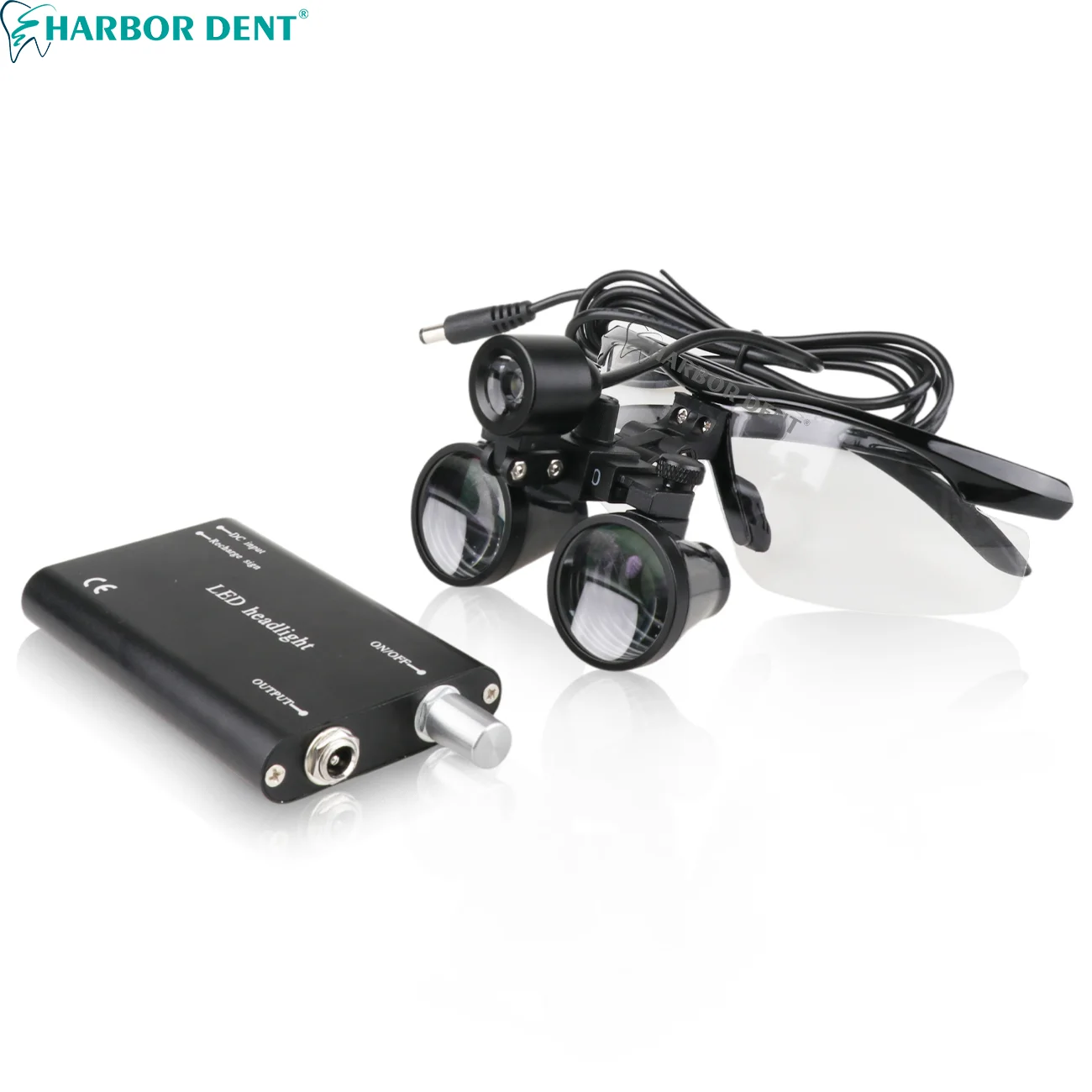 

3.5X/2.5X Magnification Binocular Dental Loupe with 3W Headlight LED Light Medical Operation Loupe Lamp Dentistry Tool