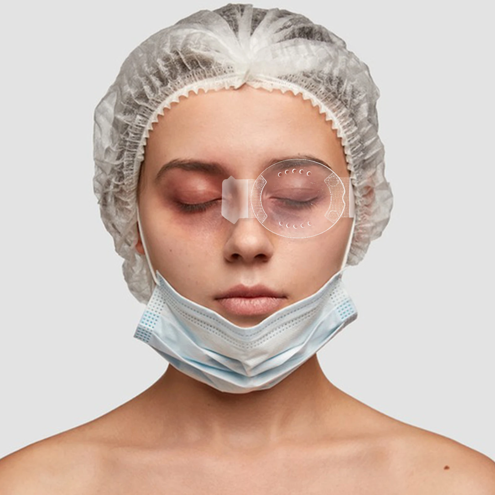 

4pcs Transparent Ventilated Shields Ophthalmic Surgical Protective Cover Kids Eye Patches Comfortable Fit Durable Material