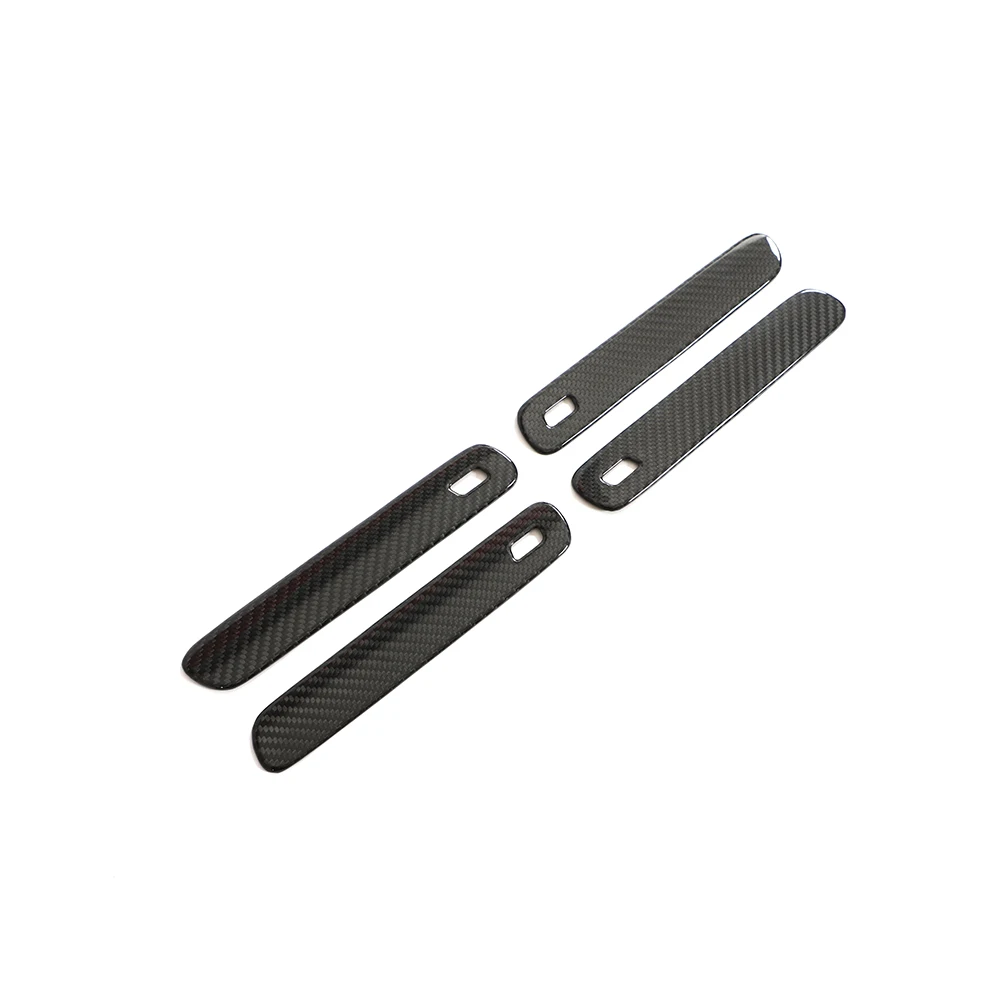 Carbon Fiber Car Exterior Door Handle Cover Panel Trims for Zeekr 001 21-23