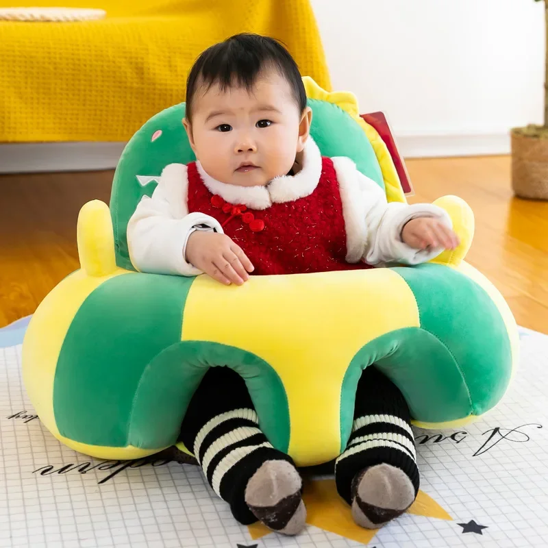 Cute Cartoon Baby Sofa Support Seat Cover Infant Toddler Nest Washable Cradle Washable Toddler Learning Sit Sofa