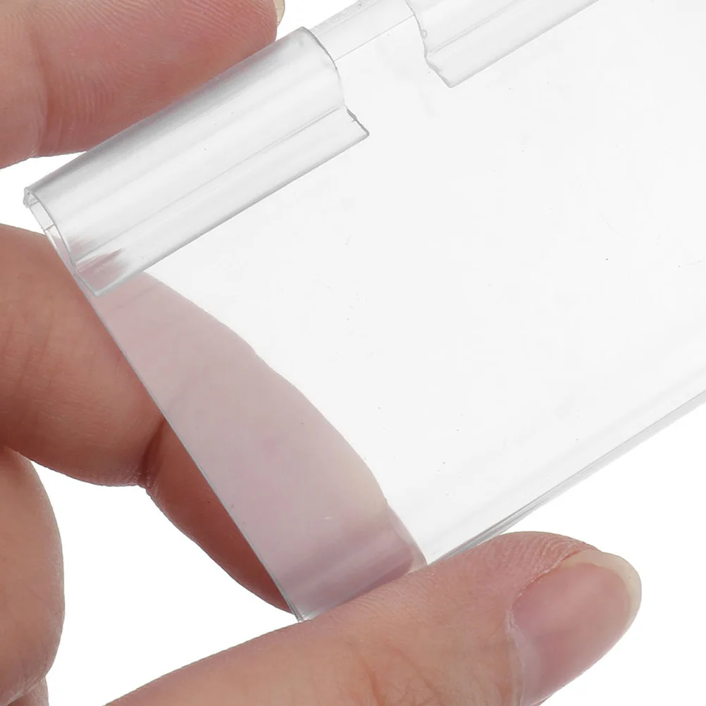

20Pcs Price Tag Holder PVC Shelf Sign Display Holder Reliable Price Label for Supermarket Store Shelf Labels