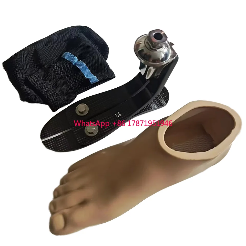 High Ankle Carbon Fiber Foot Artificial Lower Limbs Prosthetic Leg With Foot Caver And Carbon Fiber Foot Very Durable