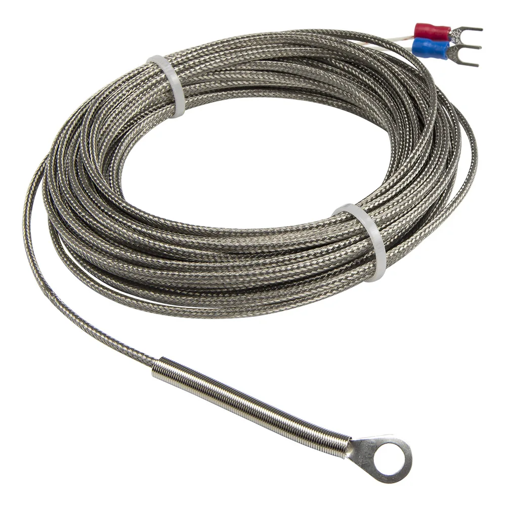 FTARR01 K E type 10m metal screening cable 5mm 6mm diameter hole ring head thermocouple temperature sensor