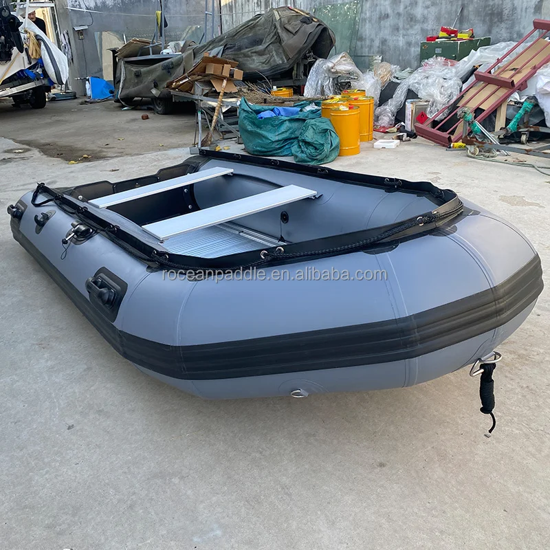قارب قابل للنفخ من مادة PVC قابل للطي بطول 3.8 م 12.5 قدمًا
