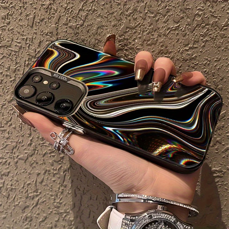 

Abstract color ripple pattern phone case suitable for Samsung Galaxy S25 S24 S23 S21 S20 FE Ultra Plus 4G/5G anti drop back case