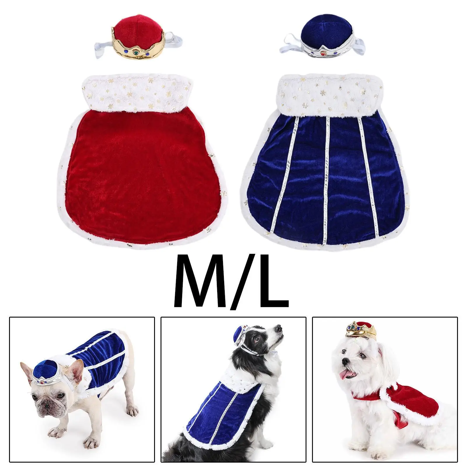 Halloween Dog Costume Comfortable Breathable with Adjustable Strap Funny Pet Queen Dress Outfit for Festival Stage Performance