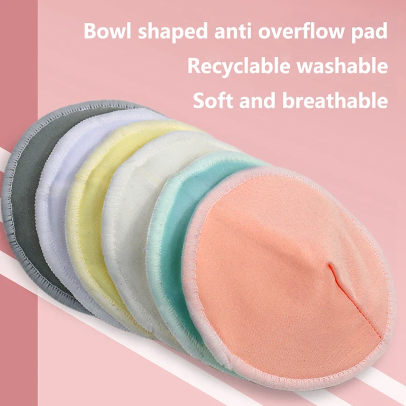 Maternity Fiber Washable Breast Pad Breathable Breast Feeding Nursing Pads Anti-Overflow Maternity Care Pad Baby Feeding Items