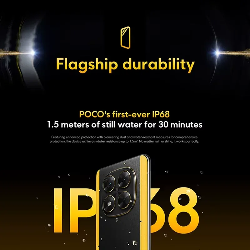 هاتف ذكي POCO X7 الإصدار العالمي MTK Dimensity 7300 Ultra 6.67 بوصة 1.5K AMOLED عرض كاميرا 50 ميجابكسل 45 وات شحن توربو 5110 مللي أمبير في الساعة